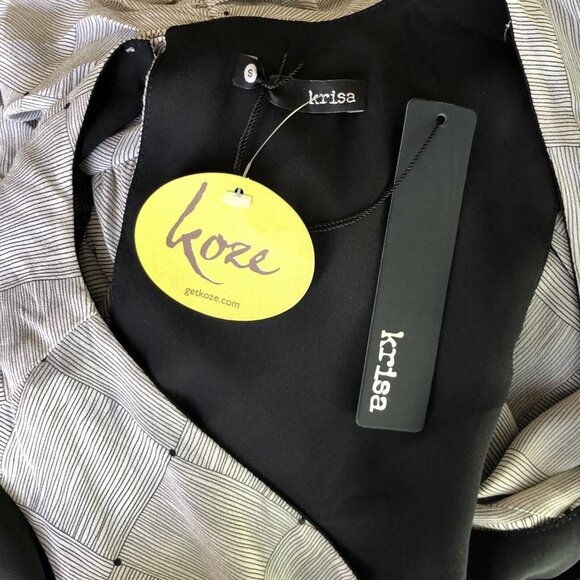 krisa Surplice Ruched Tank Dress Gray Size Small - Picture 8 of 8